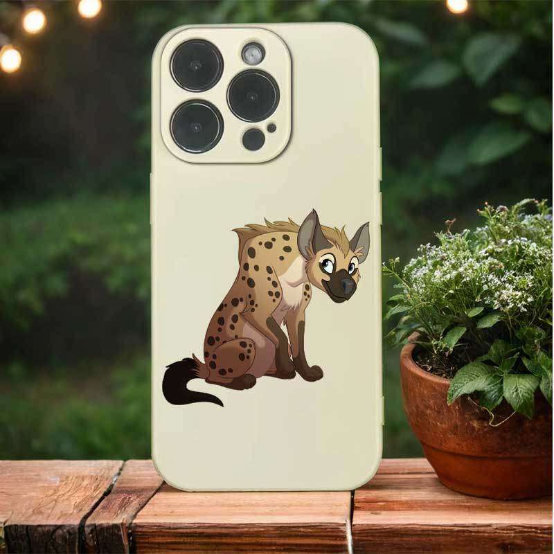 1Pc Black For iPhone 14 Plus African Wild Dogs Phone Case