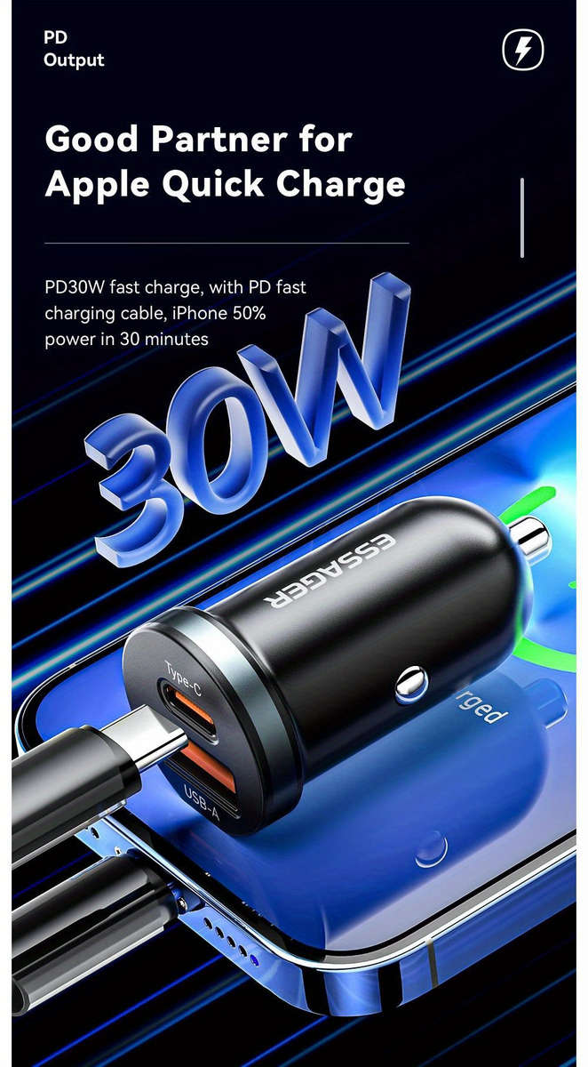 Charger Color Black 30W A To C