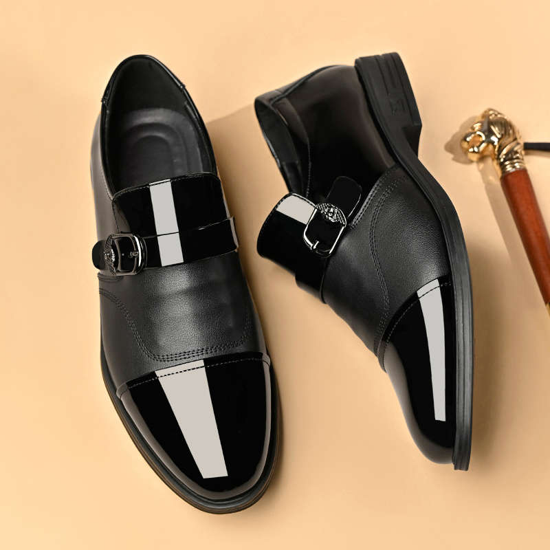 Mens Leather Shoes Color Black Sizeuk 10.5