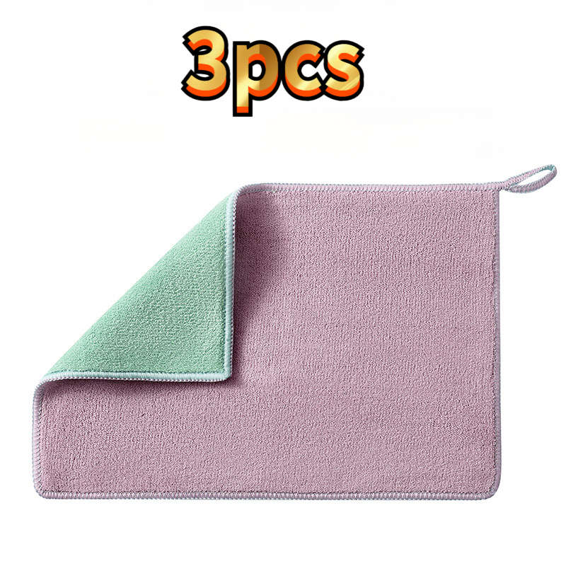 Rag Size 20X30Cm Items Purple 3Pcs