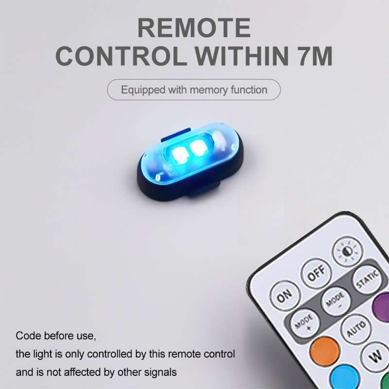 Car Lights Color Rgb Decorative Light Style 2Pcs