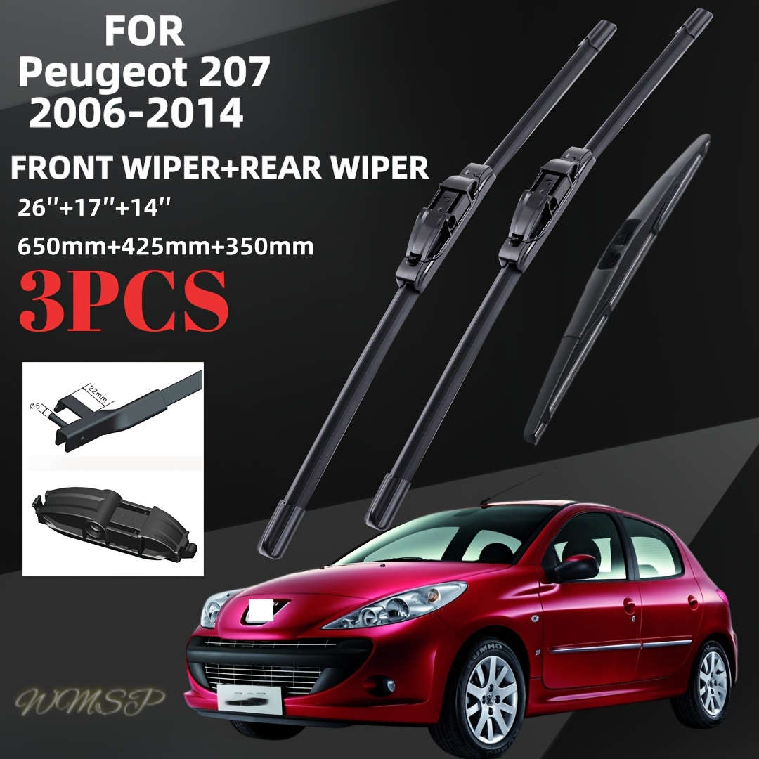 Windshield Wipers Model For Peugeot 207 Hatchback