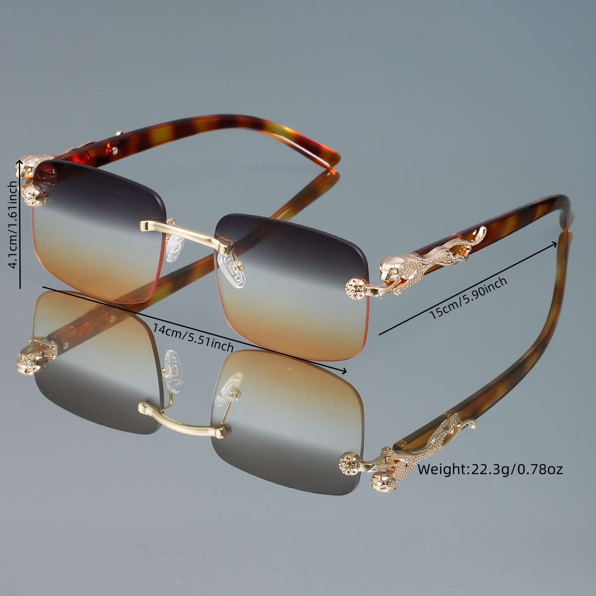 Mens Glasses Color Transparent
