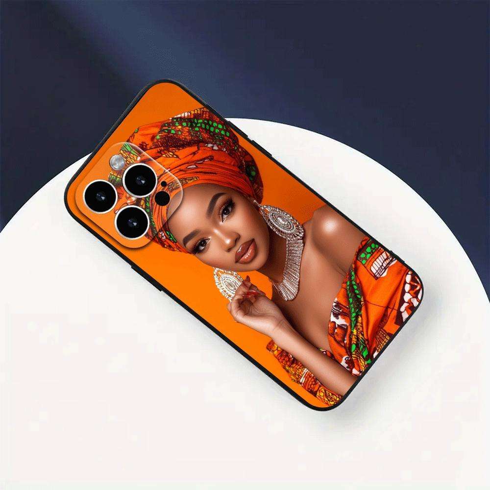 1Pc Black For iPhone 11 Pro Confident African Woman Phone Case