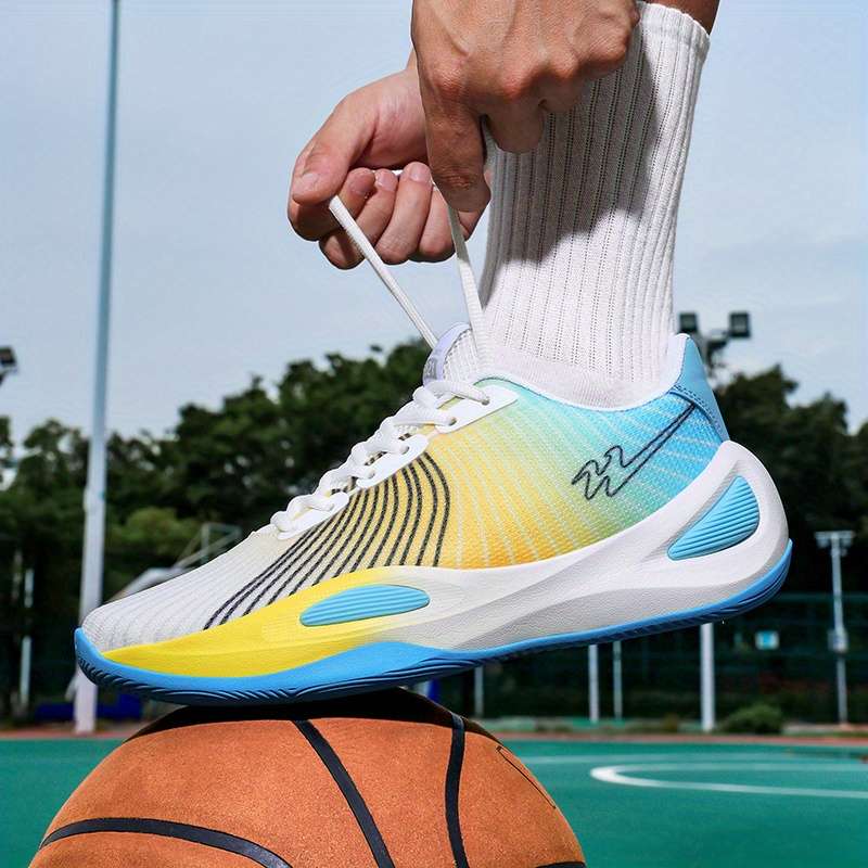 Sneakers White And Yellow Size Uk 7