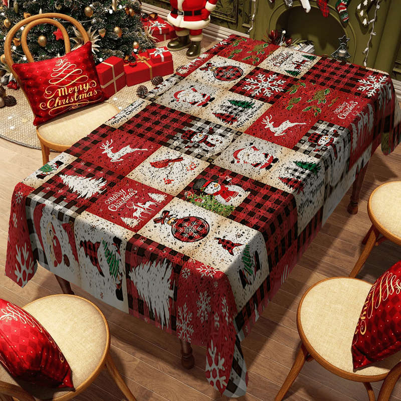 Christmas Tablecloth Size 139.7X200.0Cm