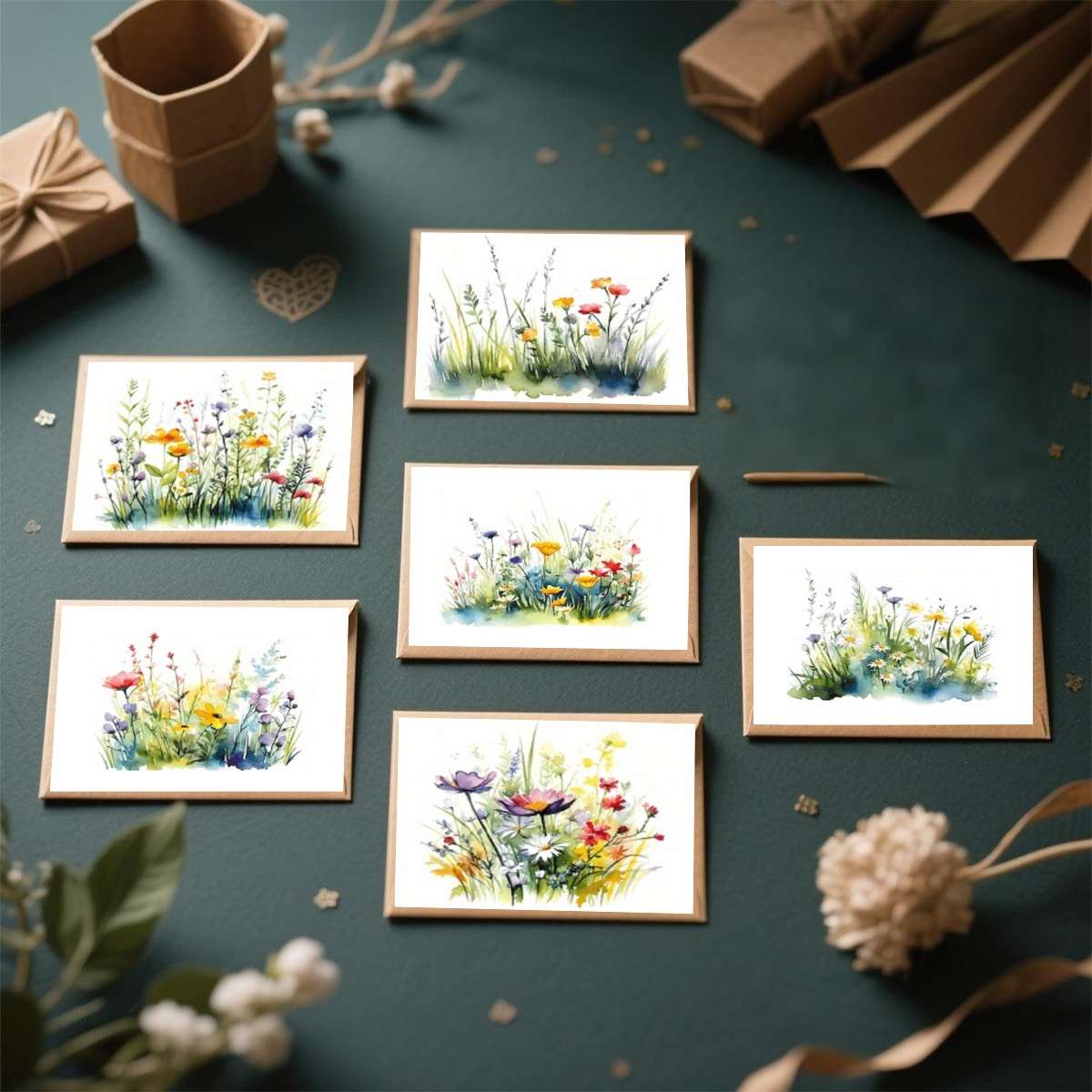 Greeting Cards Quantity 12Pcs