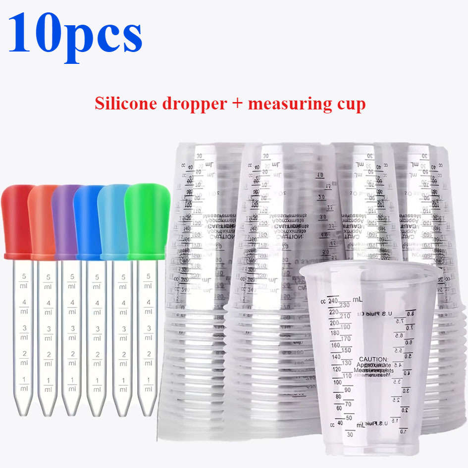 Measuring Cup Quantity 10Piece Set 5 Silicone Droppers