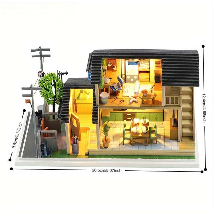3D Model Desktop Ornaments Style Mountain Villa