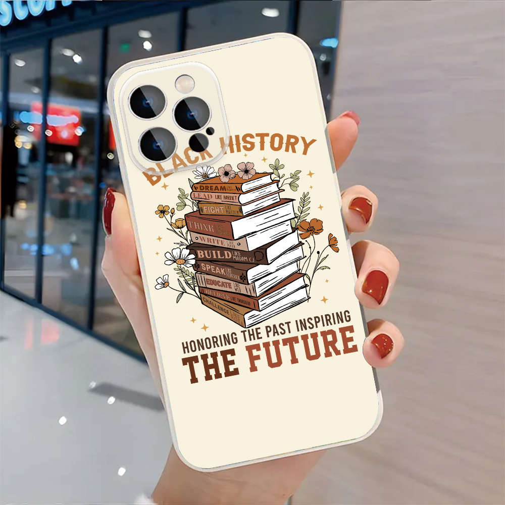 1Pc Black For iPhone 16 Empowering Legacy Phone Case