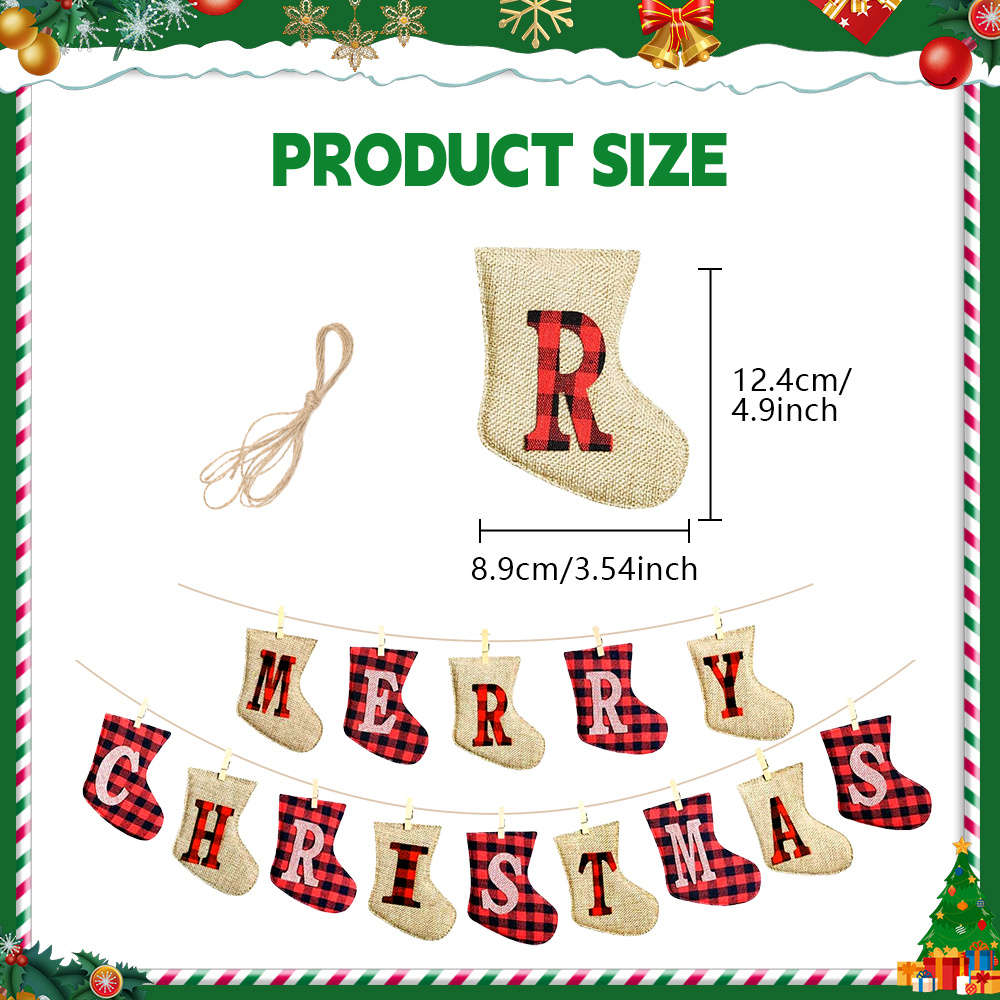 Christmas Decorations Style Merry Christams  Facing Left