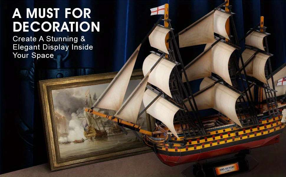 3D Jigsaw Puzzle Model Ship Items Hms Victory