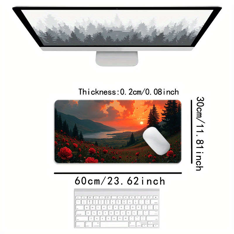 Mouse Pad Size 31.50X15.75Inches