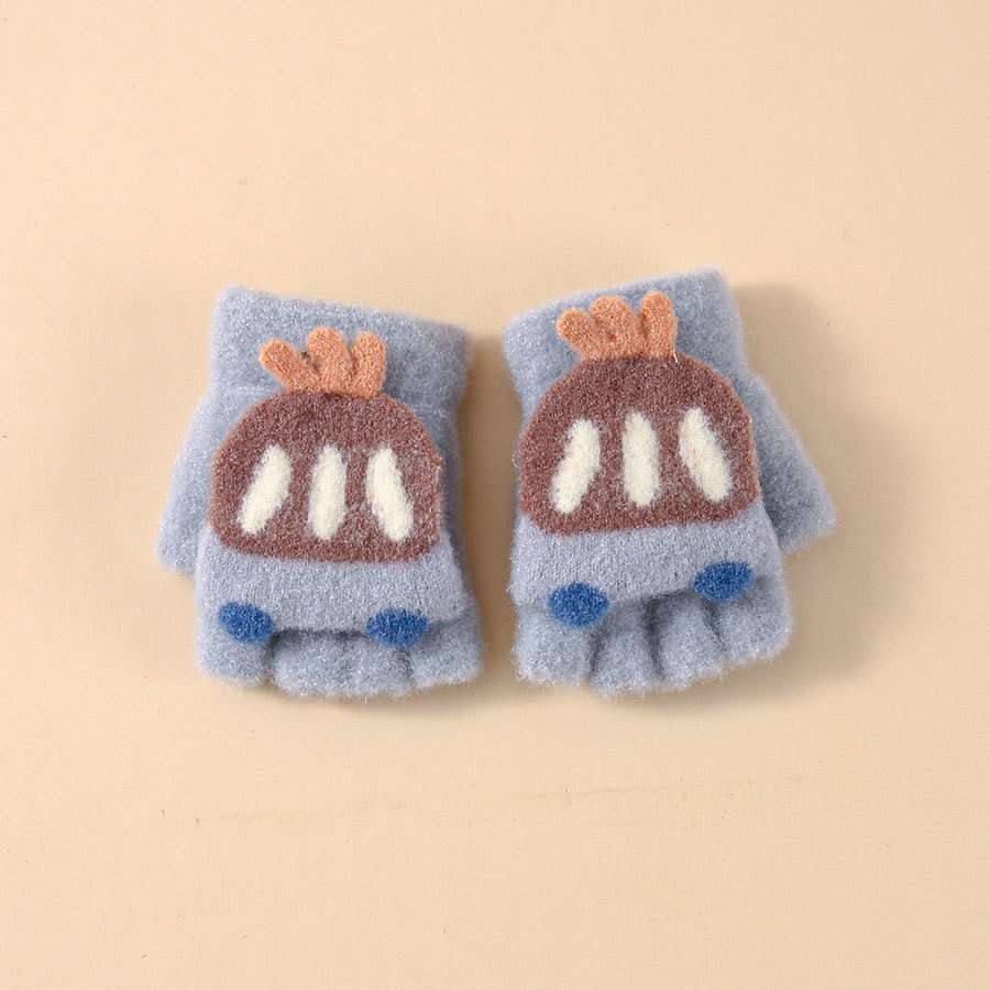 Winter Gloves Color Grey Size 6 To 24 Months