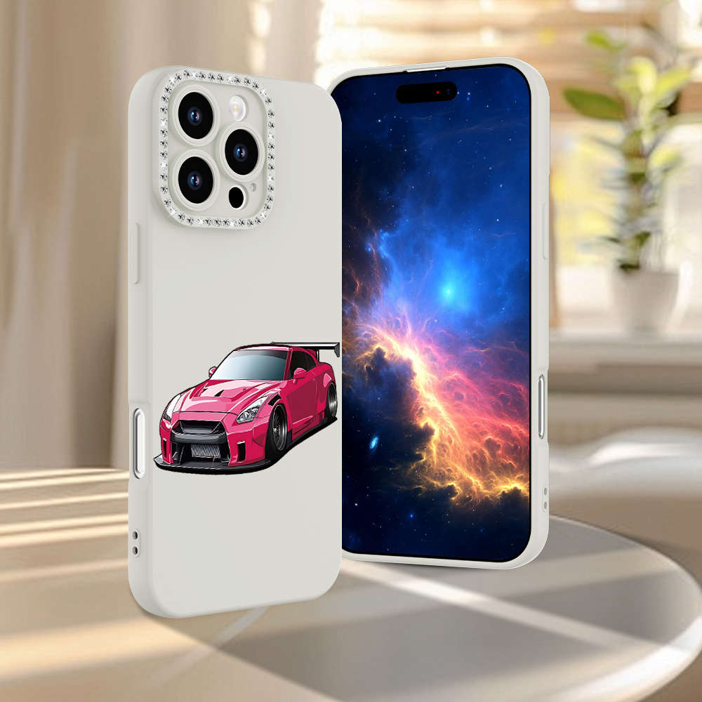 1Pc Ivory White For iPhone 7 Plus 8 Plus Creative Sports Car Phone Case