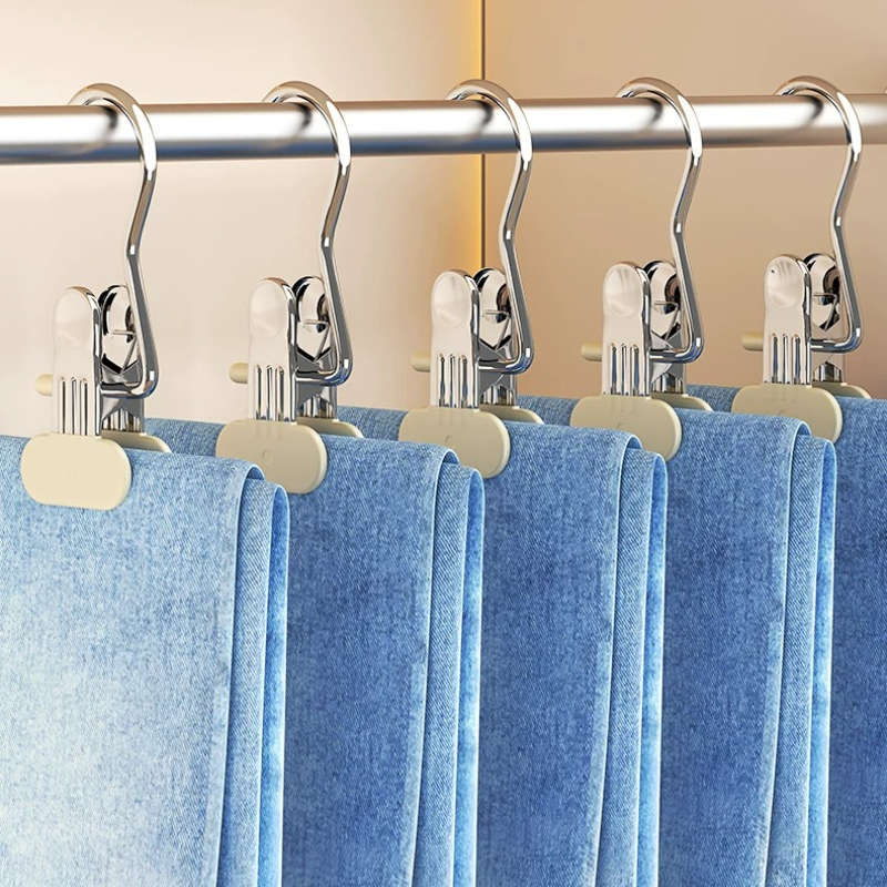 Clothes Rack Double Layer 20 Clips Quantity 6Pcs