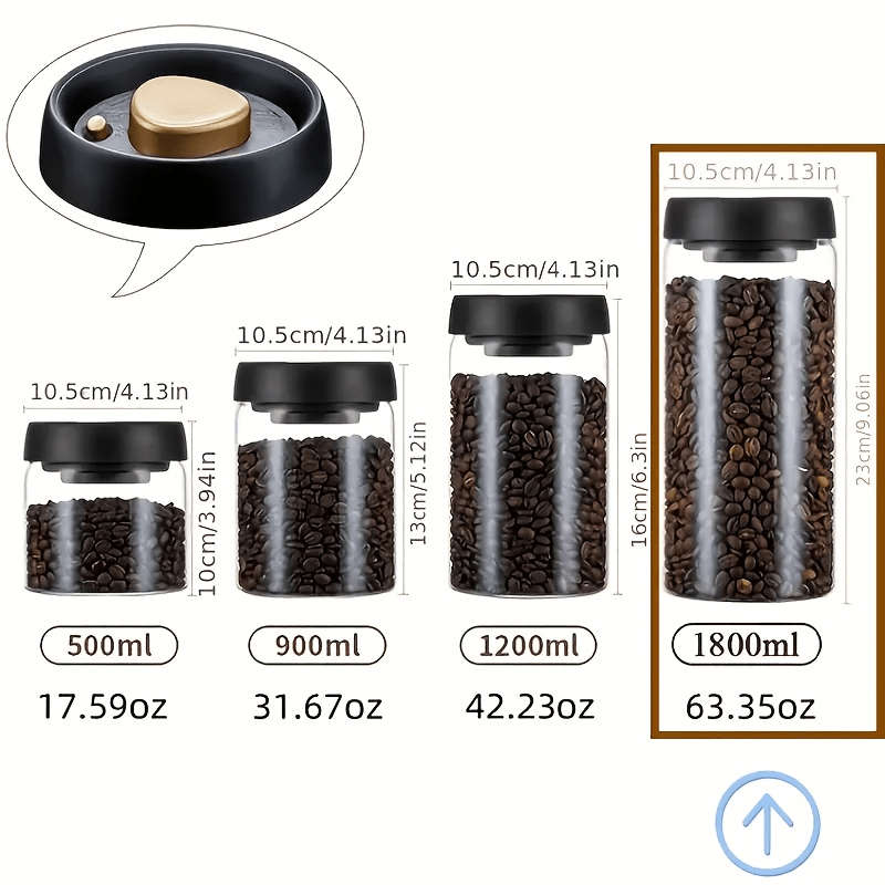 Sealed Jar Size 1200Ml40.5Oz