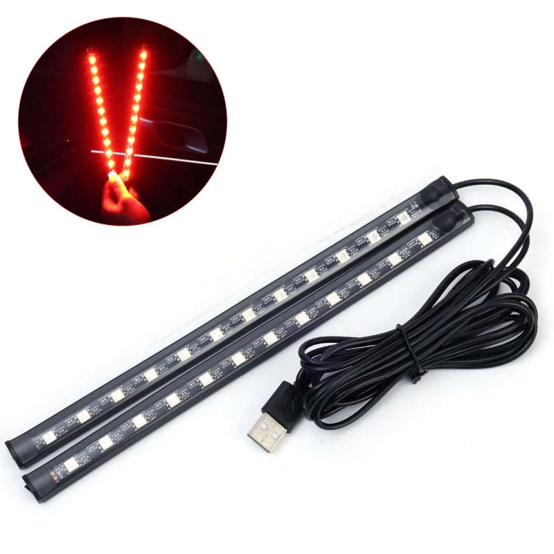 Car Lights Color Red Light Usb Quantity 2Pcs