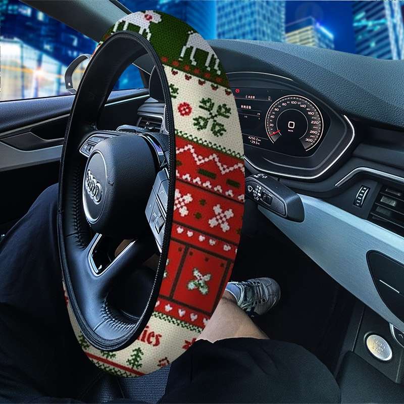 Car Steering Wheel Cover 38X38 Style Digital Printing