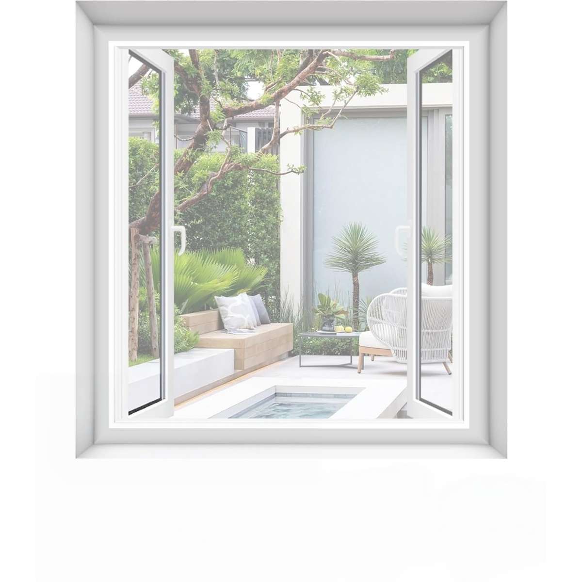 Mosquito Screens For Doors And Windows White Edge White Network Size 65cm*135cm