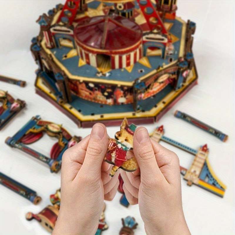 3D Building Model Puzzle Set