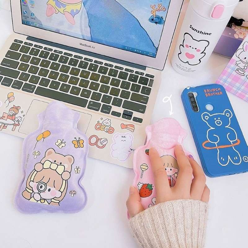 Hot Water Bottle Thickened Bag Random Style 2Pack