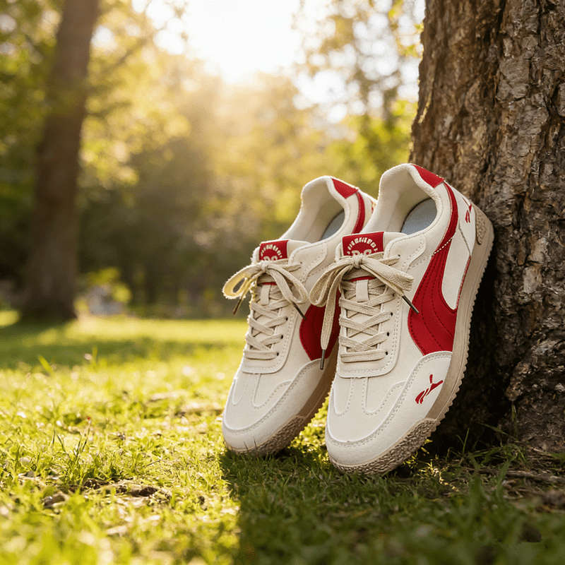 Sneakers Color Beige Red Sizeuk 7
