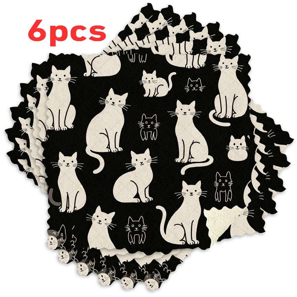 Rag Style Kitten Quantity 11X11In 28X28Cm 6Pcs
