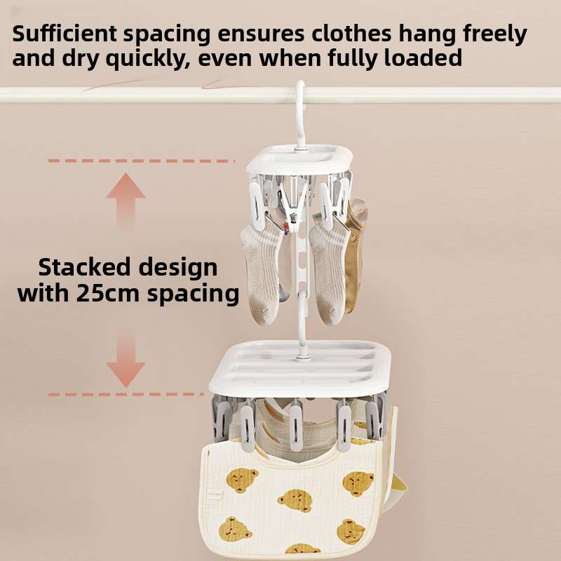 Clothes Rack Sky Gray Size 2 Pack18 Clips