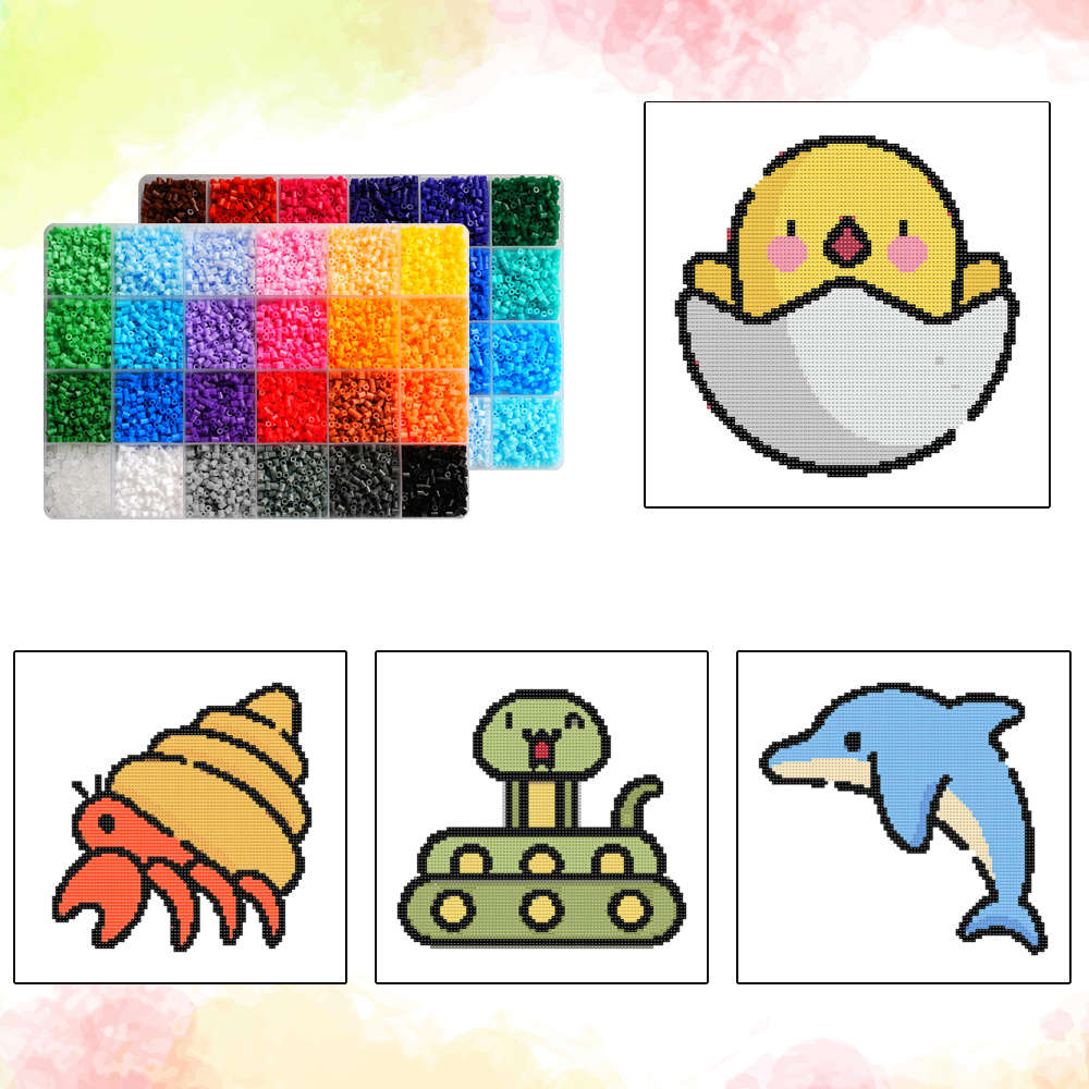 Perler Bead Set 48 Colors Box