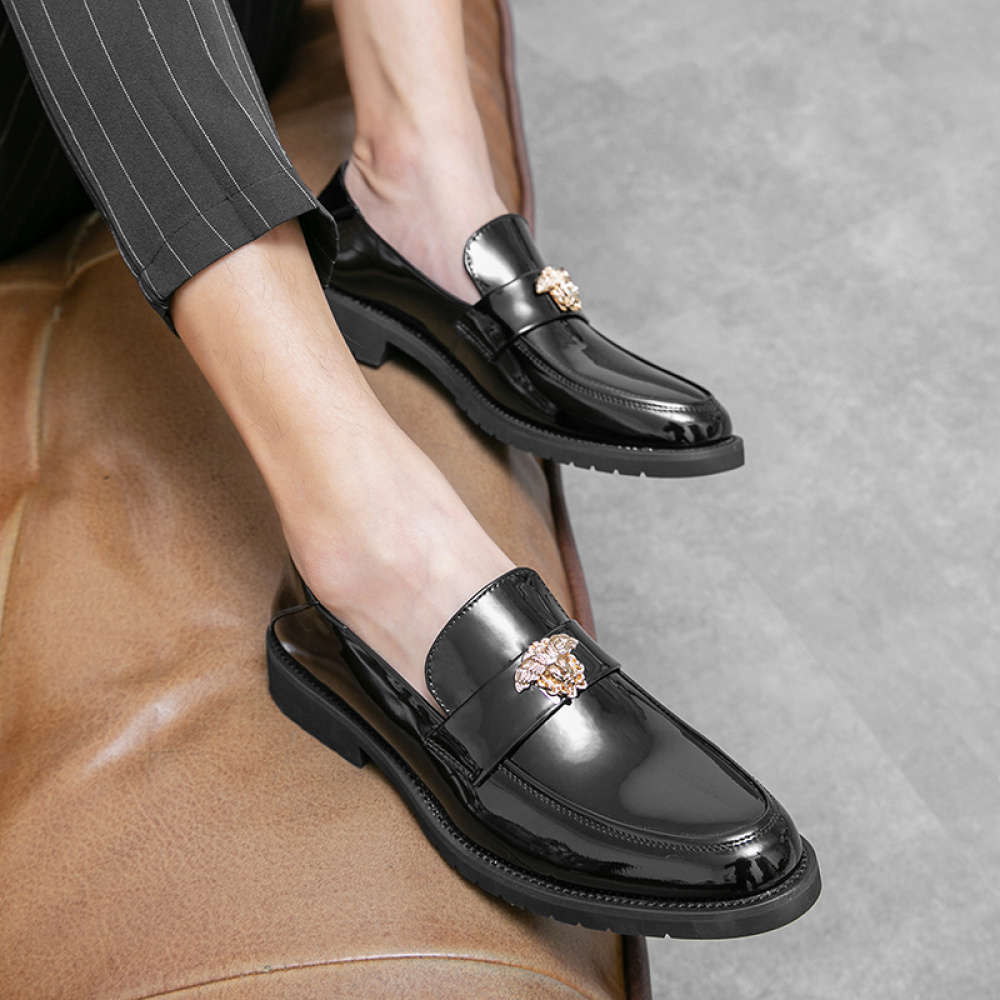 Mens Leather Shoes Color Black Sizeuk 8