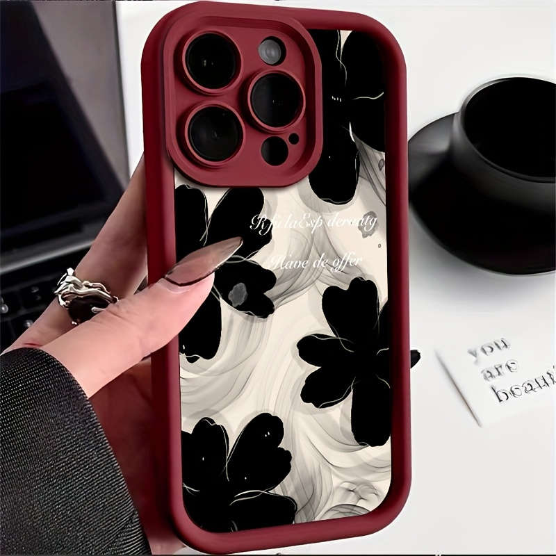 1Pc Dark Brown For iPhone 16 Pro Max Phone Case Phone Cover