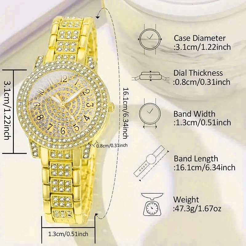 Classic Watch Jewelry Concept Decorative Dial Equipped Suitable 1 Ladies Watch 4