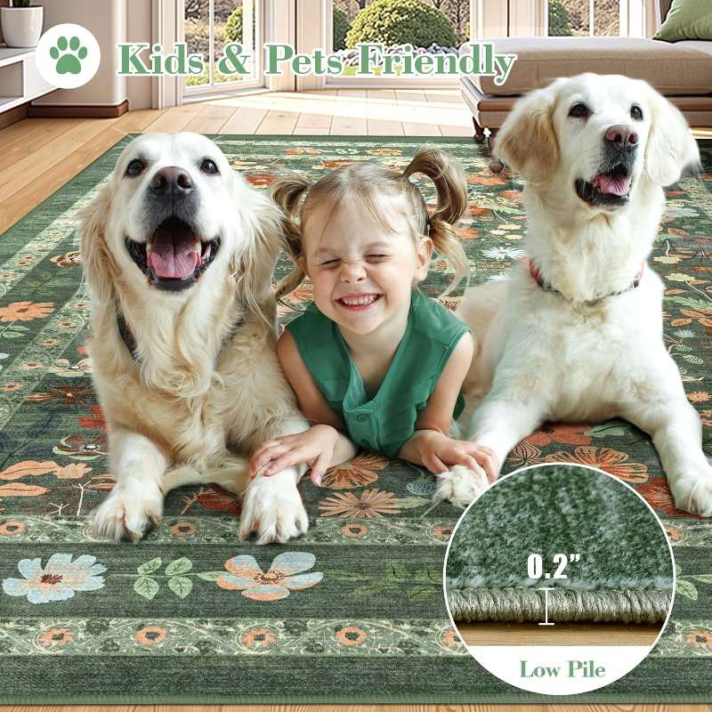 Floor Mats Color Black & Multi Size 40Cmx60Cm