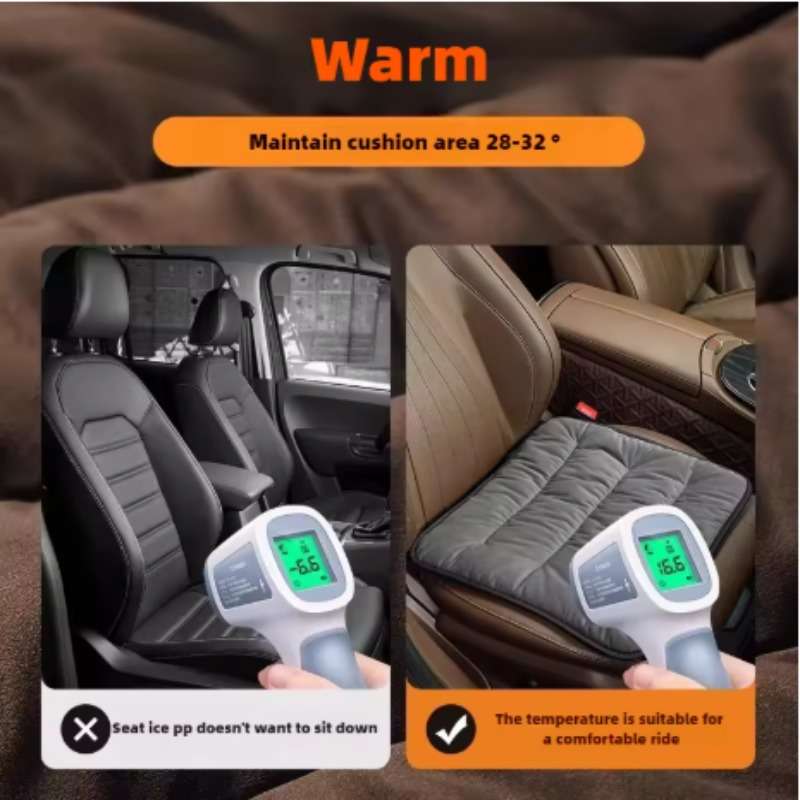 Car Seat Cushion 2Pcs Grey