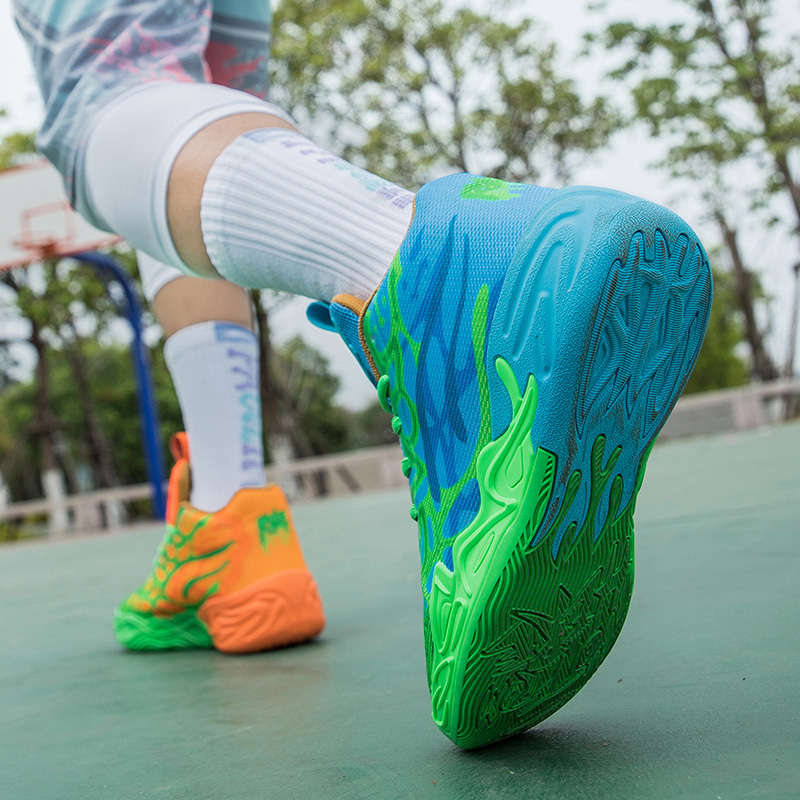 Basketball Shoes Color Mandarin Duckorange  Orchid Sizeuk 5