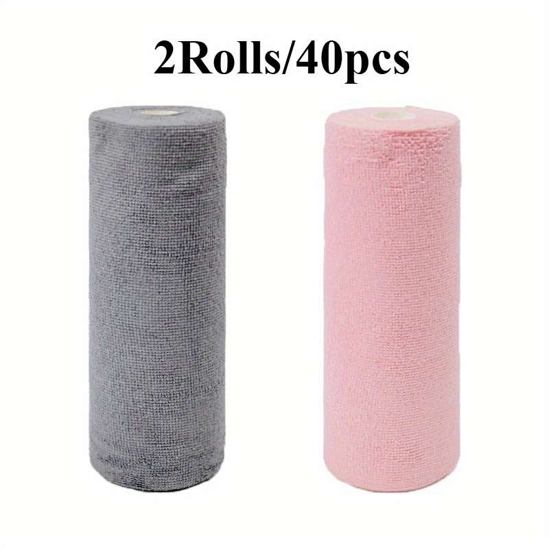 Rag Color Pink Gray Quantity 2Rolls40Pcs