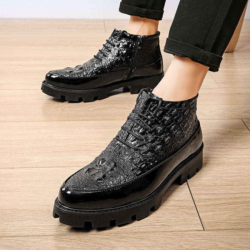 Mens Leather Shoes Color Black Sizeuk 5.5