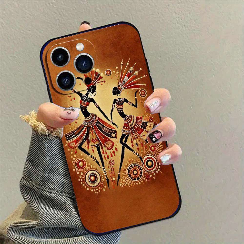 1Pc Black For iPhone 11 African Beauty Phone Case
