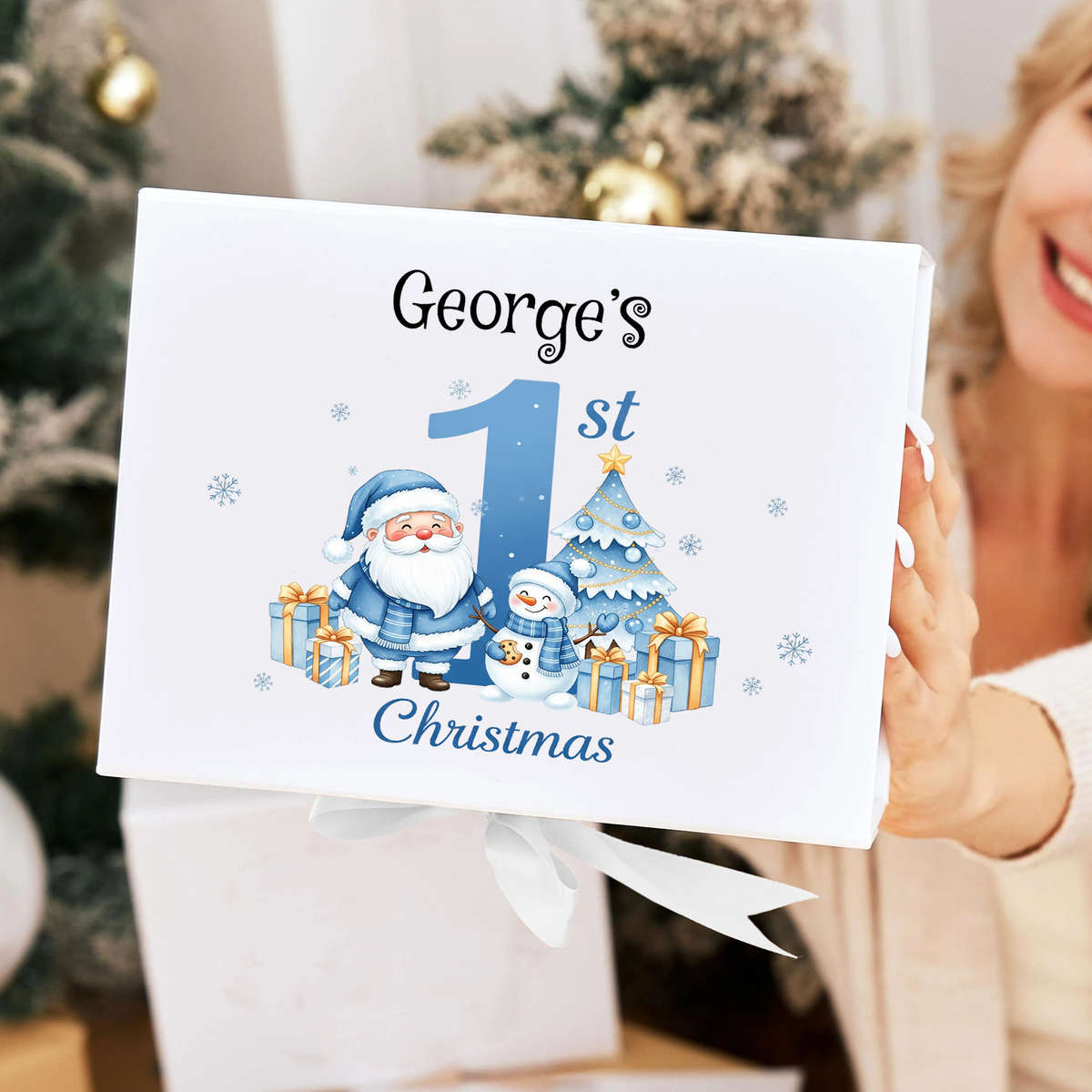 Christmas Gift Boxes Color White Gift Box Size Small