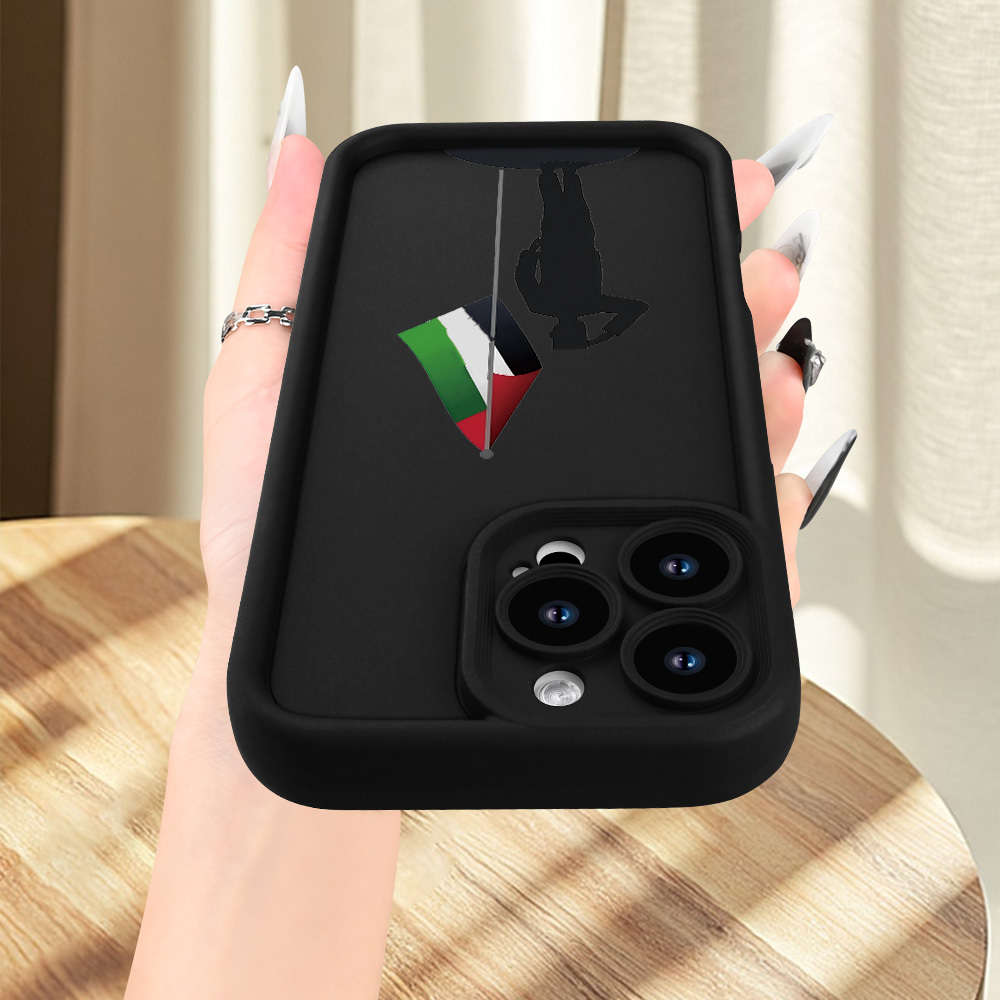 1Pc Black For iPhone 14 Plus An UAE National Day Pattern Phone Case