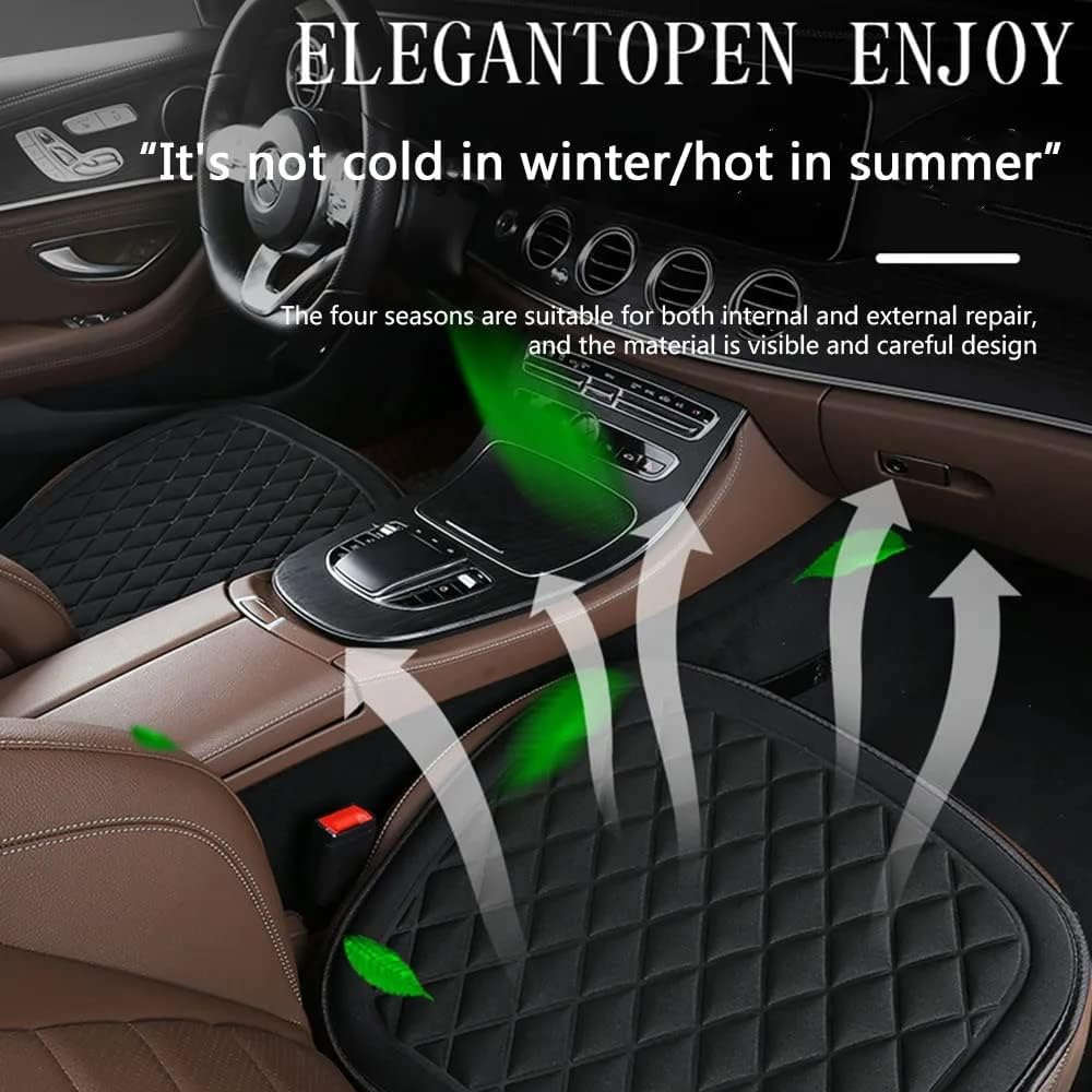 Car Seat Cushion Gray 2Pcs Pack