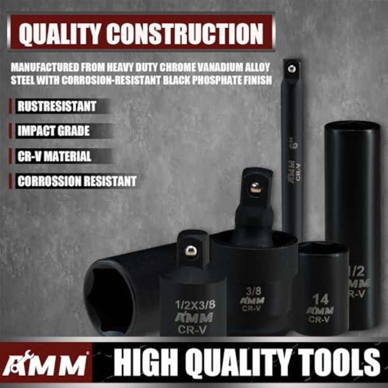 Repair Tools Color 38 Impact Socket Set