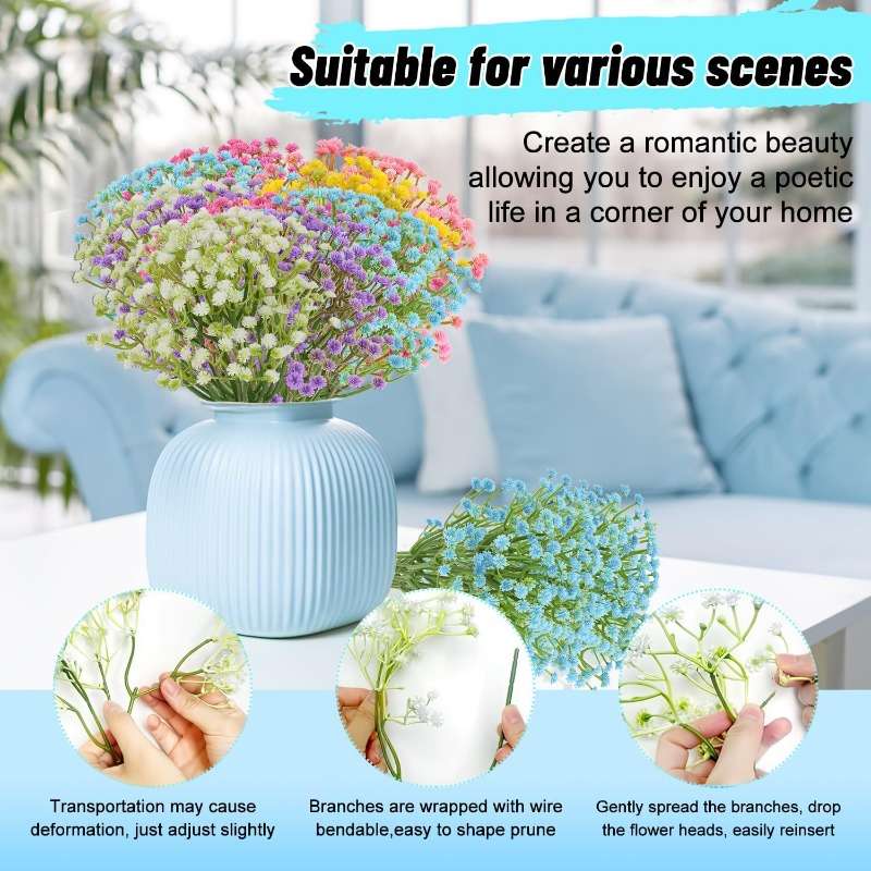 Simulated Flower Color 6 Colors Quantity18 Pcs