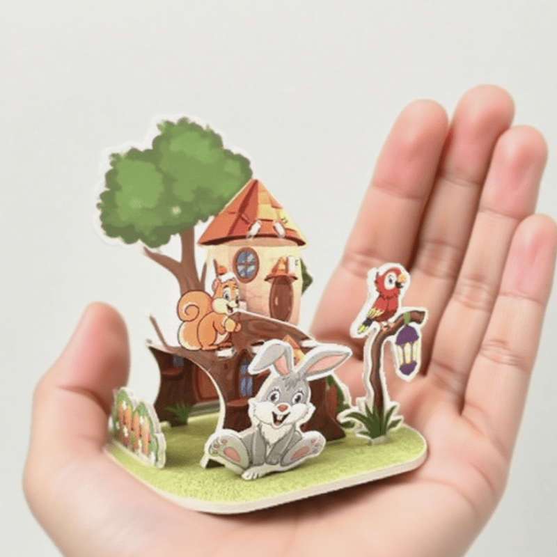 Building Toy Architectural Model Toy Set Model Random Quantity 4 Pcs