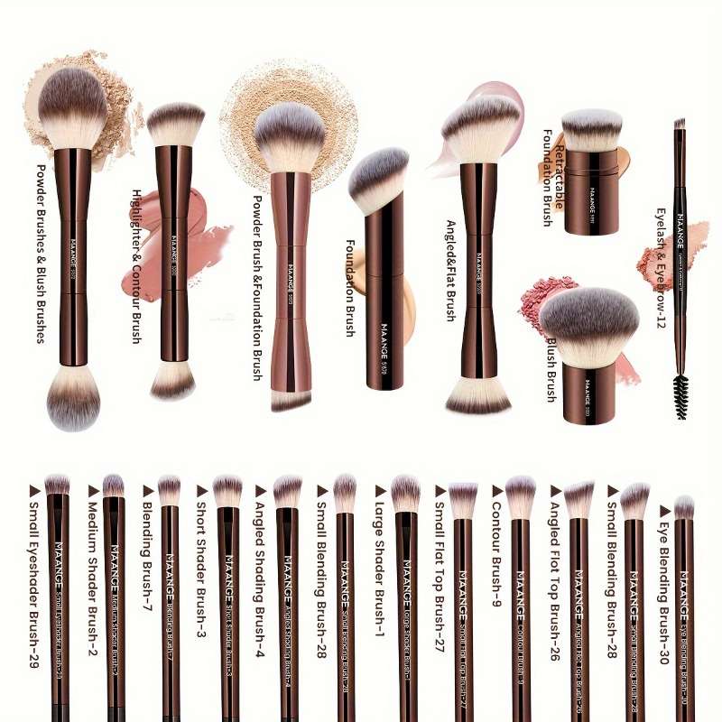Makeup Brush Set Color Pink