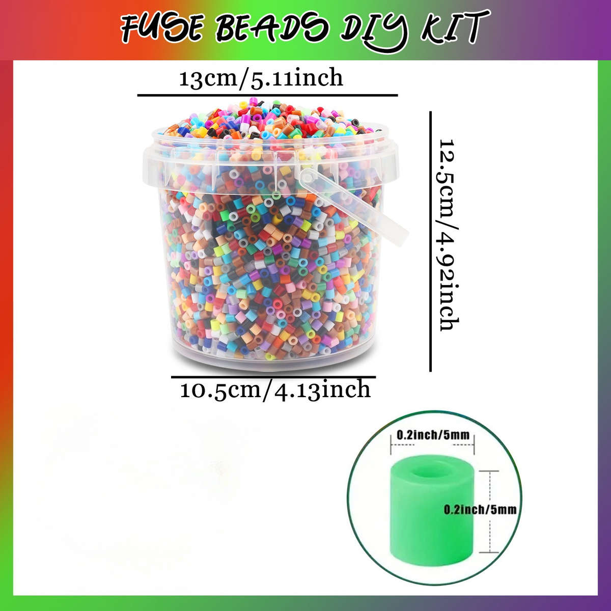 Perler Bead Set 6500Pcs Fuse Beads