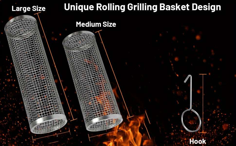 Grilling Net Model Large3Piece Set Cagehookoil Spray Bottle