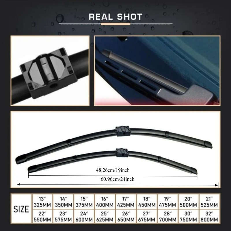 Windshield Wipers Color 2Pcs