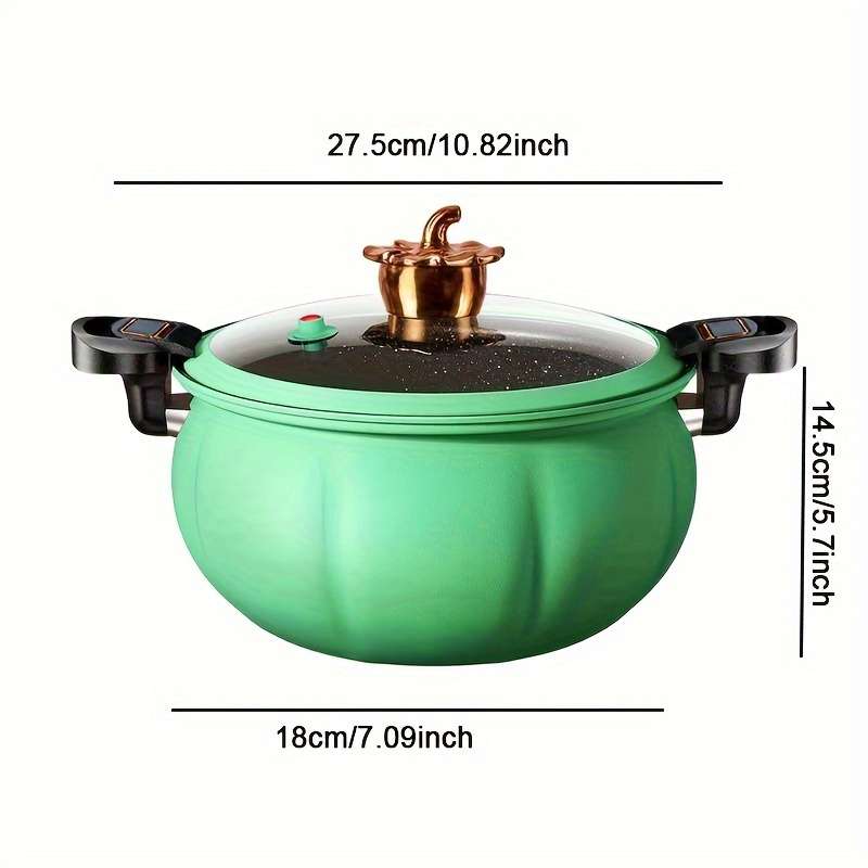 2-Piece Pumpkin-Shaped Aluminum Cookware Set